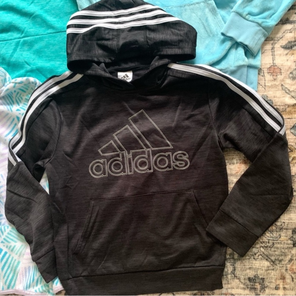 Girls ADIDAS LOT Hooded Sweatshirt/Zip Up Bundle•Size 10/12/14 - Picture 2 of 12